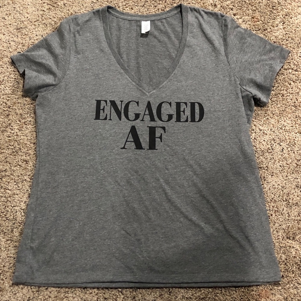 Engaged AF vneck